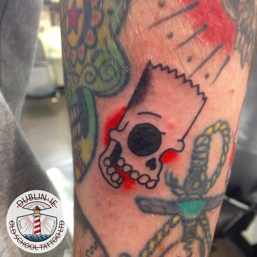 bart simpson tattoo